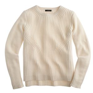 J. Crew Lambswool Pointelle Sweater